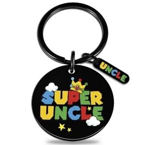 Uncle Gifts Super Uncle Keychain Best Uncles Gifts From Niece Nephew